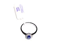 Anello Davite & Delucchi Donna in Oro bianco Zaffiro 0.60 Ct AA 031144ZF - AA 031144ZF